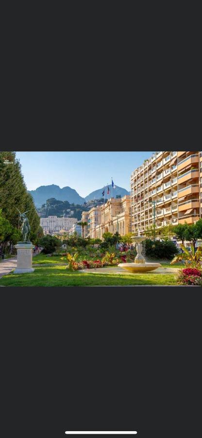Menton Centre Vue Imprenable Sur Mer Et Jardin Bioves Bagian luar foto