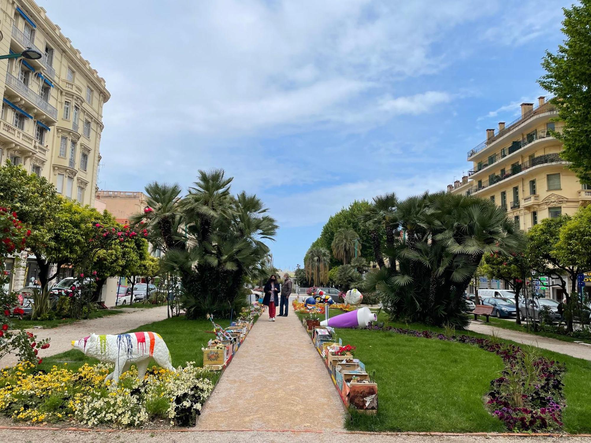 Menton Centre Vue Imprenable Sur Mer Et Jardin Bioves Bagian luar foto
