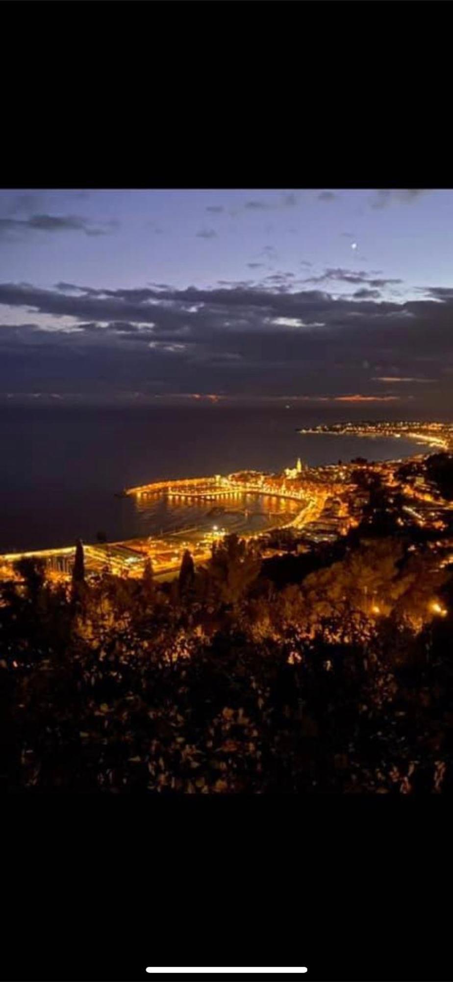Menton Centre Vue Imprenable Sur Mer Et Jardin Bioves Bagian luar foto