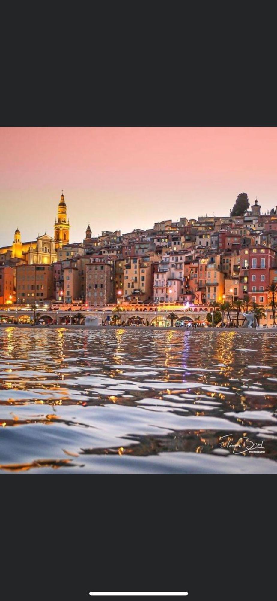 Menton Centre Vue Imprenable Sur Mer Et Jardin Bioves Bagian luar foto