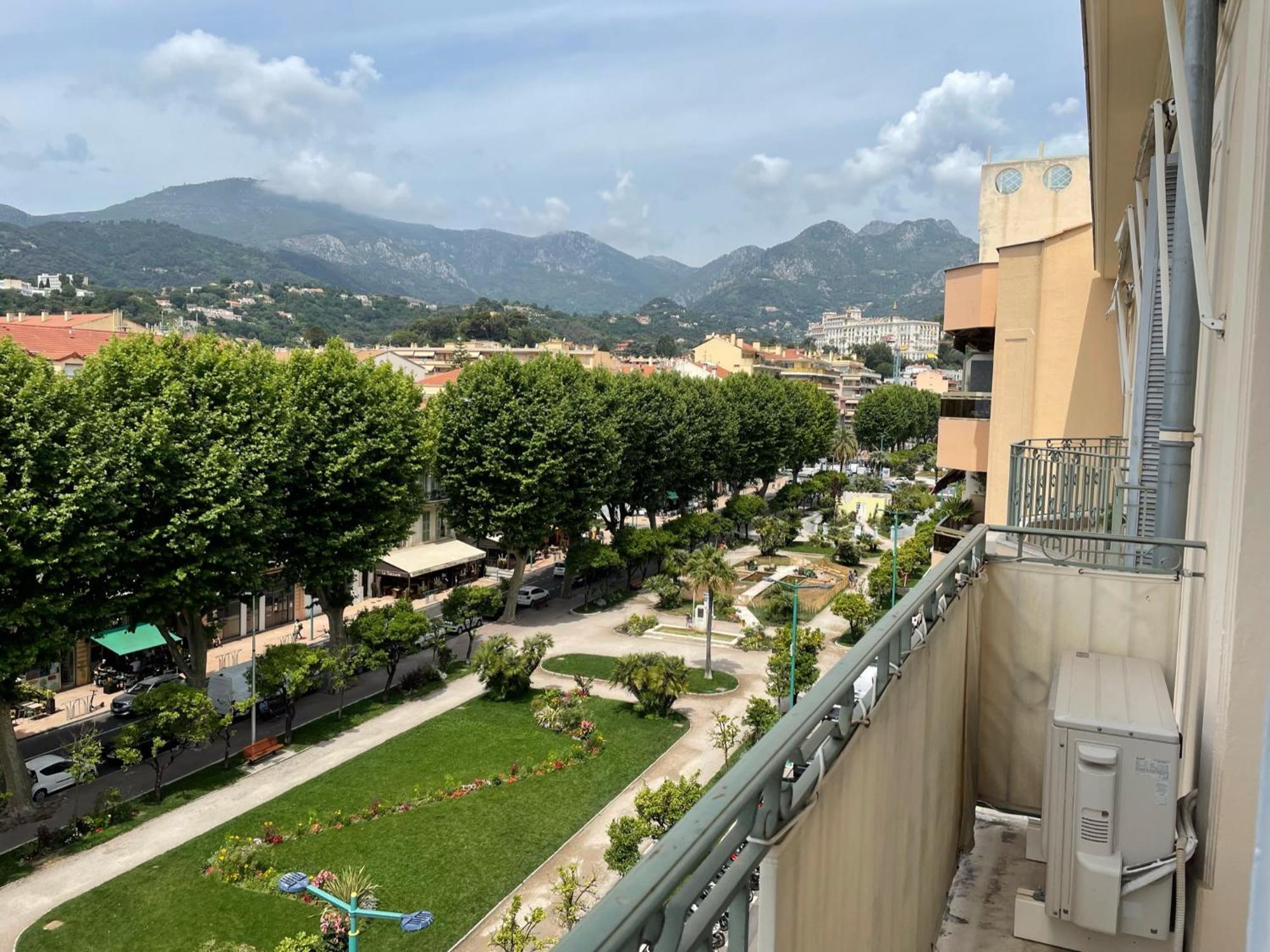 Menton Centre Vue Imprenable Sur Mer Et Jardin Bioves Bagian luar foto