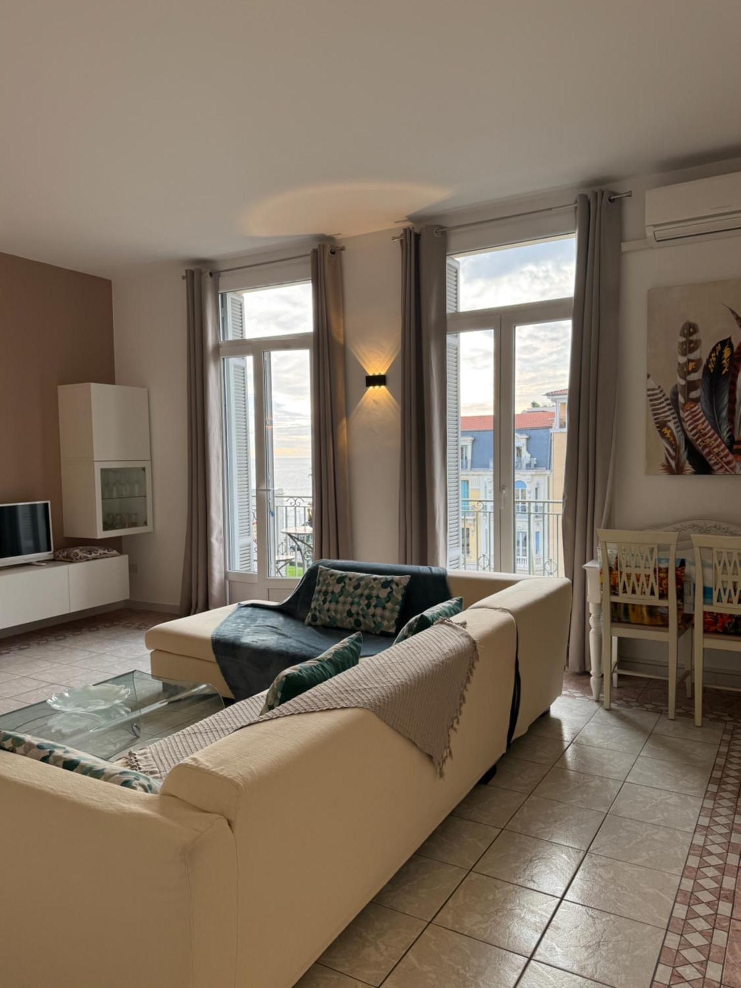 Menton Centre Vue Imprenable Sur Mer Et Jardin Bioves Bagian luar foto