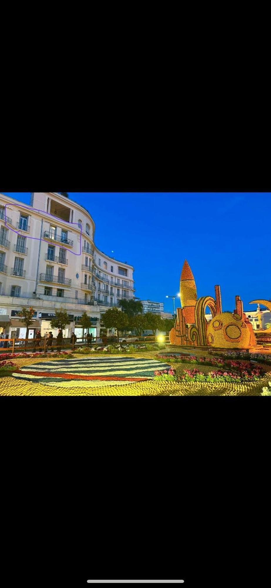 Menton Centre Vue Imprenable Sur Mer Et Jardin Bioves Bagian luar foto