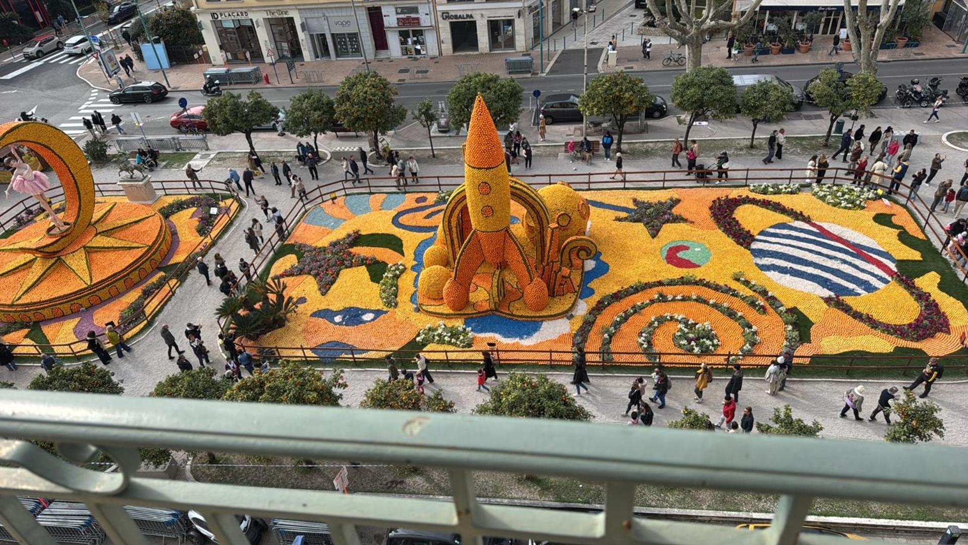 Menton Centre Vue Imprenable Sur Mer Et Jardin Bioves Bagian luar foto